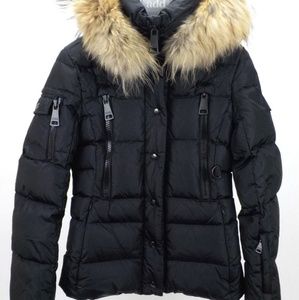 Sam Matte Decade Down Coat XS raccoon fur hood